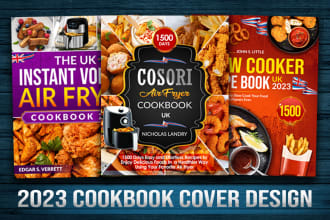 do top quality kindle cookbook and recipes book cover design