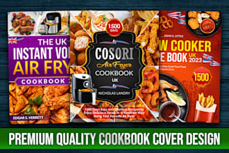 do top quality kindle cookbook and recipes book cover design