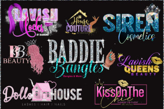 do feminine,boutique,nail,eyelash,hair extensions,beauty salon and makeup logo