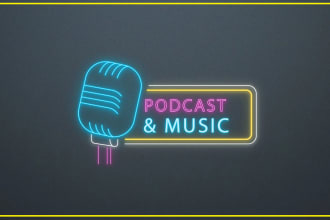 do a professional podcast logo design for you