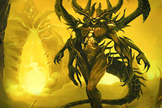 do make fantasy horror character illustration or cover art