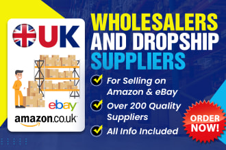 deliver UK wholesale and dropship suppliers for amazon fba or your store