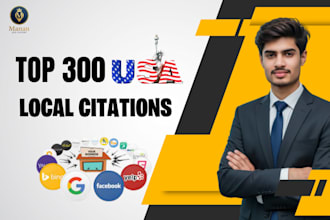 do 300 USA local citations manually for local SEO