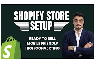setup shopify store or shopify website design