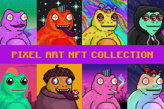 create unique pixel art nft collection with rare traits