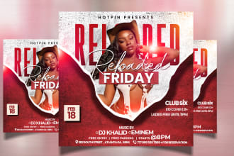 do pro party flyer,birthday, event, club flyer design
