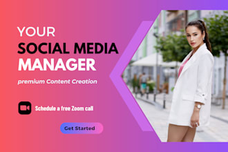 be your social media manager and content creator
