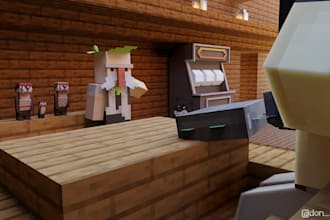 3d model or render for minecraft