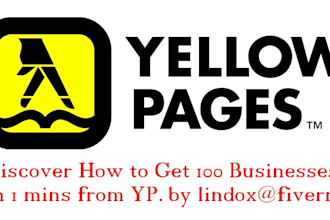 show you how I find businesses on Yellow Pages