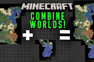 combine your minecraft worlds together