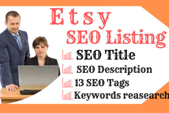 do etsy product listing and shop promotion