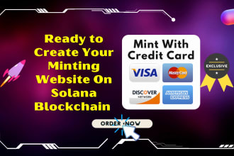 create nft minting website on solana blockchain