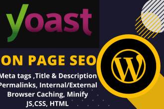 do yoast on page SEO meta tags, title, description, and image alt tags