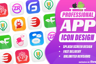 design professional app icon logo