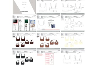 create detailed tech pack for activewear brand