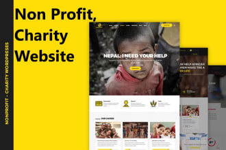 build nonprofit, donation, church, charity, ngo, crowdfunding website