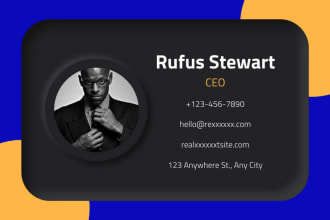do unique business card and company logo, graphics designing facebook post