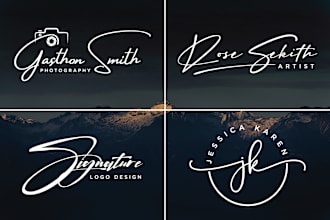 design handwriting, signature, photography, scripted, cursive logo