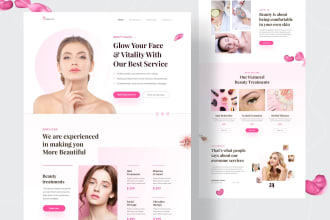 create spa, skincare, salon, cosmetic, beauty website