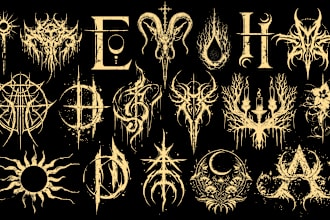design icon, symbol and emblem for your band in any genre