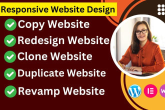 redesign, copy clone, revamp, duplicate wordpress website using elementor pro