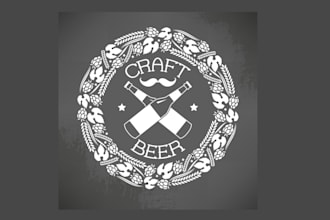 design print ready beer vector logo free source files