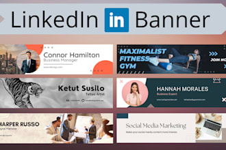 design a linkedin banner for your profile professionally