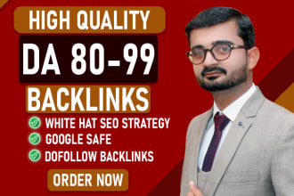 create high authority da 90 plus SEO dofollow backlinks for google ranking