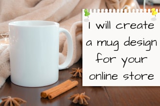 provide mugs designs for your online store