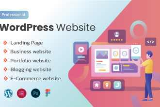 design wordpress business website, portfolio and blog