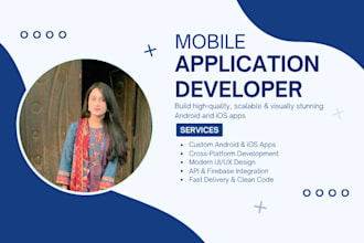 develop mobile app like restaurant,hotel booking ,food and many more