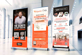 design pull up banner and roll up banner for your business