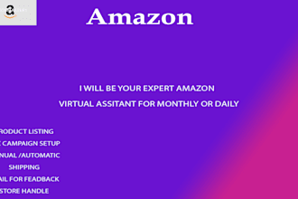 be your expert amazon virtual assistant VA