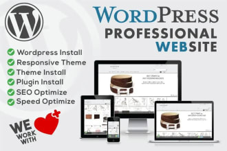 develop any type of wordpress website