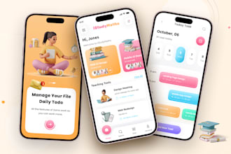 design a creative mobile app uiux design in figma
