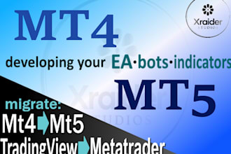 develop ea, indicator or tool for mt4 or mt5