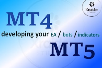 develop ea, indicator or tool for mt4 or mt5