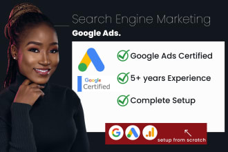 setup and manage google ads, adwords PPC campaign