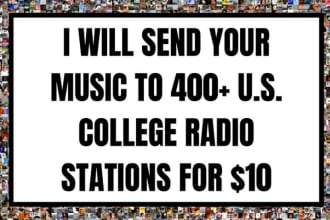 send your song to over 400 US college radio stations