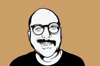draw black and white vector portrait,silhouette or line art