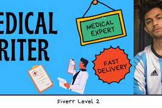 write medical articles being a medical expert