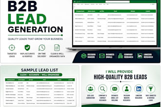 do targeted b2b lead generation and email list building