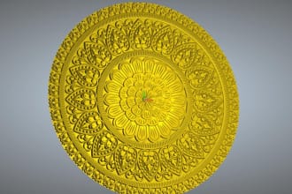 do create a beautiful bed set design for you on artcam