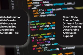 create python bots and crawlers for you