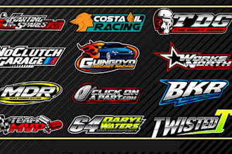 create professional racing and car logo design