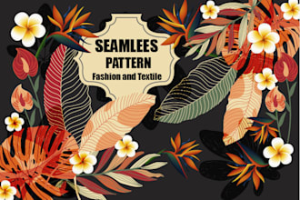 design custom textile fabric , seamless pattern design