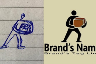 convert and trace hand drawn sketches or drawings into vector
