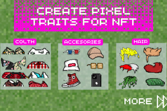 create pixel art traits for nft