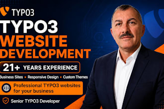 build a professional typo3 business website with custom design