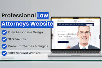 build a professional lawyer, attorney, and law firm website